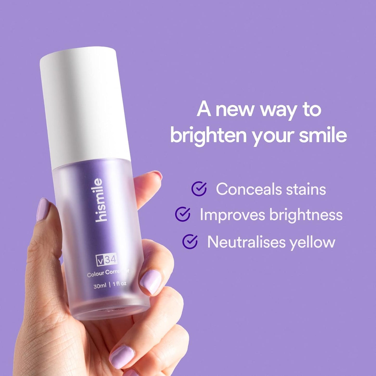 Hismile v34 Teeth Whitening Purple Toothpaste